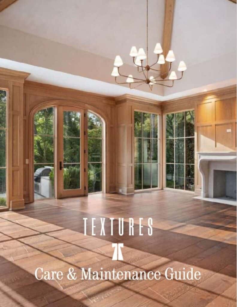 Wood floor care and maintenance guide cover image.